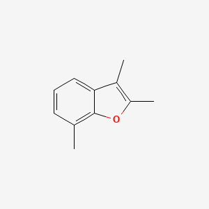 molecular formula C11H12O B13819923 2,3,7-Trimethyl-1-benzofuran CAS No. 21417-72-1