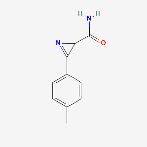 molecular formula C10H10N2O B13819995 2H-Azirine-2-carboxamide, 3-p-tolyl- CAS No. 28883-95-6