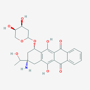 (7S,9S)-9-amino-7-[(4S,5R)-4,5-dihydroxyoxan-2-yl]oxy-6,11-dihydroxy-9-(1-hydroxyethyl)-8,10-dihydro-7H-tetracene-5,12-dione