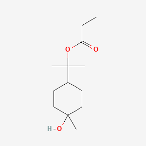 molecular formula C13H24O3 B13820006 2-(4-Hydroxy-4-methylcyclohexyl)propan-2-yl propionate 