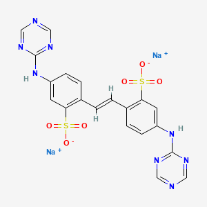 Disodium2-[2-[2-sulfonato-4-(1,3,5-triazin-2-ylamino)phenyl]ethenyl]-5-(1,3,5-triazin-2-ylamino)benzenesulfonate