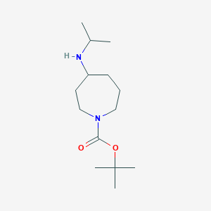 molecular formula C14H28N2O2 B1382003 叔丁基 4-(异丙基氨基)氮杂环己烷-1-羧酸酯 CAS No. 1391737-77-1