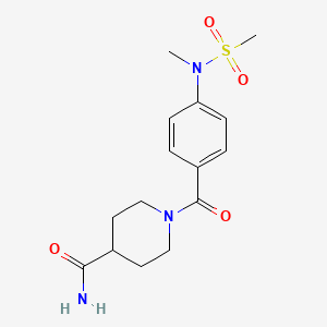 1-({4-[Methyl(methylsulfonyl)amino]phenyl}carbonyl)piperidine-4-carboxamide