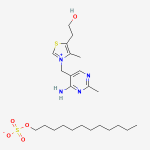 molecular formula C24H42N4O5S2 B13820073 Thiamine lauryl sulphate 