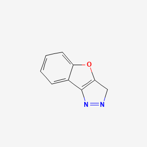 molecular formula C9H6N2O B13820080 3H-Benzofuro[3,2-c]pyrazole CAS No. 34358-91-3