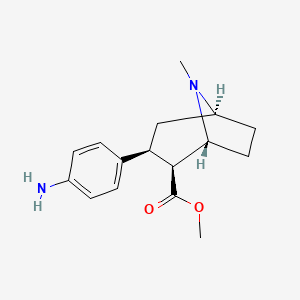 methyl (1R,2S,3S,5S)-3-(4-aminophenyl)-8-methyl-8-azabicyclo[3.2.1]octane-2-carboxylate