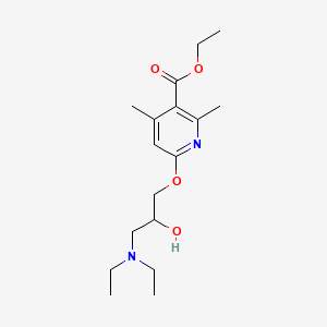 Ethyl 6-[3-(diethylamino)-2-hydroxypropoxy]-2,4-dimethylpyridine-3-carboxylate