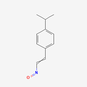 molecular formula C11H13NO B13820096 1-(2-Nitrosoethenyl)-4-(propan-2-yl)benzene CAS No. 46207-09-4