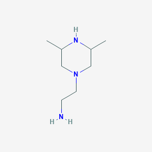 molecular formula C8H19N3 B13820111 2-(3,5-Dimethylpiperazin-1-yl)ethan-1-amine CAS No. 356069-11-9