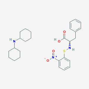 molecular formula C27H37N3O4S B13820157 o-Nps-L-phenylalanine dicyclohexylamine salt 