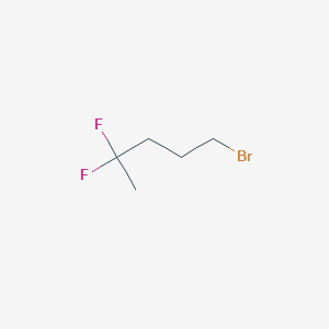 molecular formula C5H9BrF2 B1382017 1-Bromo-4,4-difluoropentane CAS No. 1383430-57-6