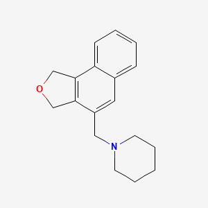 molecular formula C18H21NO B13820219 1-(1,3-Dihydronaphtho[1,2-c]furan-4-ylmethyl)piperidine 