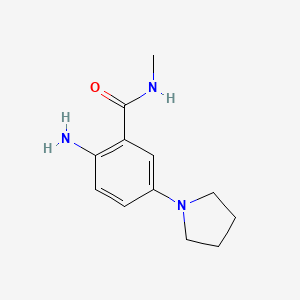 N-methyl-2-amino-5-(pyrrolidin-1-yl)benzamide