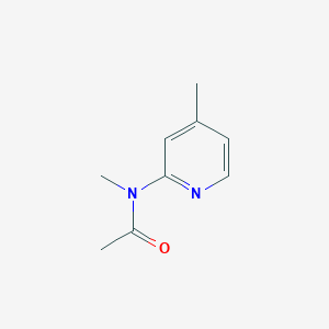 molecular formula C9H12N2O B13820251 Acetamide,N-methyl-N-(4-methyl-pyridin-2-YL)- 