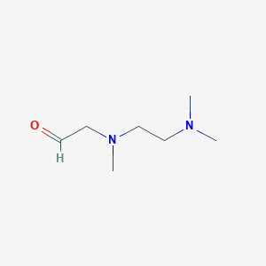 molecular formula C7H16N2O B13820404 Acetaldehyde,[[2-(dimethylamino)ethyl]methylamino]- 