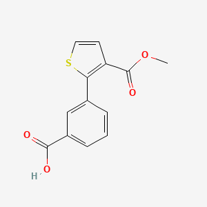 molecular formula C13H10O4S B13820411 3-[3-(Methoxycarbonyl)thiophen-2-yl]benzoic acid CAS No. 893735-30-3