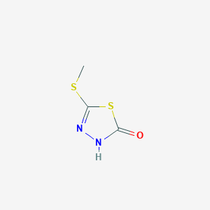 1,3,4-Thiadiazol-2(3H)-one, 5-(methylthio)-