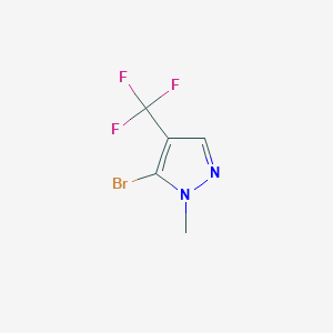 molecular formula C5H4BrF3N2 B1382042 5-Bromo-1-methyl-4-(trifluoromethyl)-1H-pyrazole CAS No. 1783749-68-7