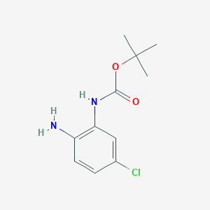 molecular formula C11H15ClN2O2 B1382044 (2-Amino-5-chloro-phenyl)-carbamic acid tert-butyl ester CAS No. 954238-88-1
