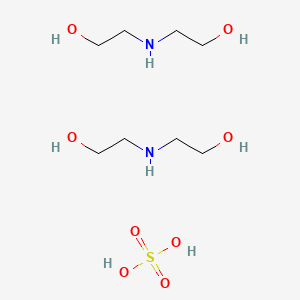 2-(2-hydroxyethylamino)ethanol;sulfuric acid