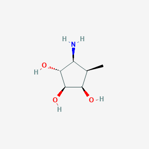 1,2,3-Cyclopentanetriol,4-amino-5-methyl-,(1R,2R,3R,4S,5R)-(9CI)