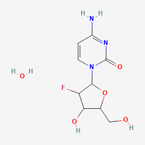 4-amino-1-[(2R,3R,4R,5R)-3-fluoro-4-hydroxy-5-(hydroxymethyl)oxolan-2-yl]-1,2-dihydropyrimidin-2-one hydrate