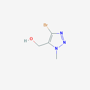 molecular formula C4H6BrN3O B1382050 (4-bromo-1-methyl-1H-1,2,3-triazol-5-yl)methanol CAS No. 1698267-51-4