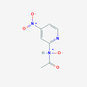 molecular formula C7H7N3O4 B13820500 Acetamide,N-(4-nitro-pyridin-2-YL)-,oxide 