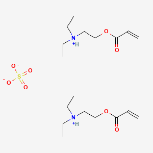 molecular formula C18H36N2O8S B13820512 Bis((2-(acryloyloxy)ethyl)diethylammonium)sulphate 