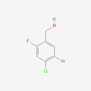 molecular formula C7H5BrClFO B1382052 (5-Bromo-4-chloro-2-fluorophenyl)methanol CAS No. 1785275-10-6