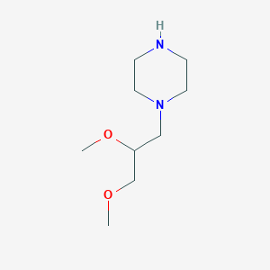 molecular formula C9H20N2O2 B13820544 1-(2,3-Dimethoxypropyl)piperazine CAS No. 329217-27-8