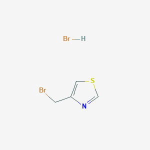 molecular formula C4H5Br2NS B1382055 4-(Bromomethyl)thiazole hydrobromide CAS No. 98027-25-9