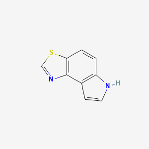 molecular formula C9H6N2S B13820574 6H-[1,3]Thiazolo[4,5-e]indole CAS No. 32530-63-5