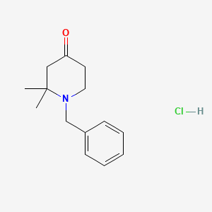 1-Benzyl-2,2-dimethylpiperidin-4-one hydrochloride