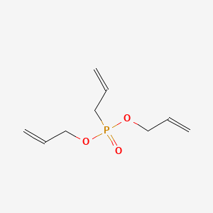 molecular formula C9H15O3P B13820584 Phosphonic acid, allyl-, diallyl ester 