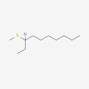 molecular formula C11H24S B13820589 3-Methylsulfanyldecane CAS No. 30571-73-4