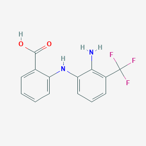 2-{[2-Amino-3-(trifluoromethyl)phenyl]amino}benzoic acid