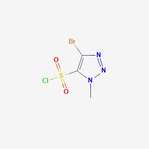 molecular formula C3H3BrClN3O2S B1382061 4-溴-1-甲基-1H-1,2,3-三唑-5-磺酰氯 CAS No. 1697031-25-6