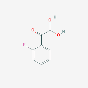 molecular formula C8H7FO3 B13820676 1-(2-Fluorophenyl)-2,2-dihydroxyethanone 