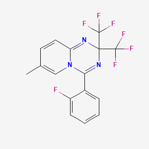 4-(2-Fluoro-phenyl)-7-methyl-2,2-bis-trifluoromethyl-2H-pyrido[1,2-a][1,3,5]triazine