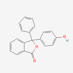 molecular formula C20H14O3 B13820716 3-(4-Hydroxyphenyl)-3-phenyl-2-benzofuran-1-one CAS No. 4366-02-3