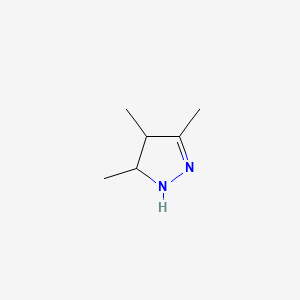 molecular formula C6H12N2 B13820738 3,4,5-Trimethyl-2-pyrazoline CAS No. 22591-95-3