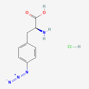 molecular formula C9H11ClN4O2 B1382076 4-Azido-L-phenylalanine hydrochloride CAS No. 34670-43-4