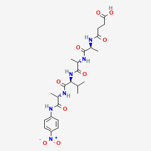 molecular formula C24H34N6O9 B13820781 Suc-Ala-Ala-Val-Ala-pNA 