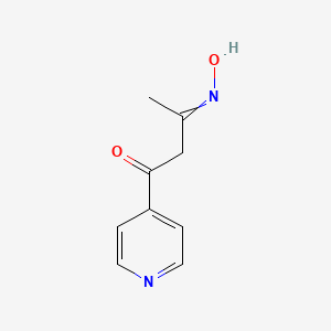 molecular formula C9H10N2O2 B13820793 3-(Hydroxyimino)-1-(pyridin-4-yl)butan-1-one CAS No. 20495-73-2