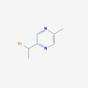 molecular formula C7H9BrN2 B1382081 2-(1-broMoethyl)-5-Methylpyrazine CAS No. 91920-66-0