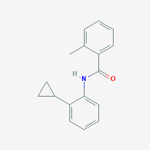 molecular formula C17H17NO B13820835 N-(2-cyclopropylphenyl)-2-methylbenzamide CAS No. 444110-77-4