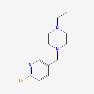 molecular formula C12H18BrN3 B1382084 1-((6-Bromopyridin-3-yl)methyl)-4-ethylpiperazine CAS No. 1231930-25-8