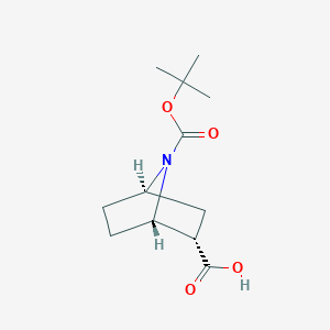 molecular formula C12H19NO4 B1382085 (1R,2R,4S)-7-[(tert-Butoxy)carbonyl]-7-azabicyclo[2.2.1]heptane-2-carboxylic acid CAS No. 918411-46-8