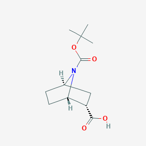 molecular formula C12H19NO4 B1382085 (1S,2S,4R)-7-(tert-Butoxycarbonyl)-7-azabicyclo[2.2.1]heptane-2-carboxylic acid CAS No. 918411-46-8